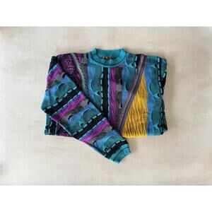 Steven Land Medium 90s Multicolor McGregor Sweater NWT